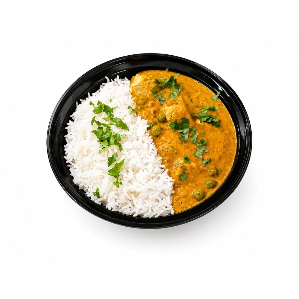 Matar Paneer Rice Bowl