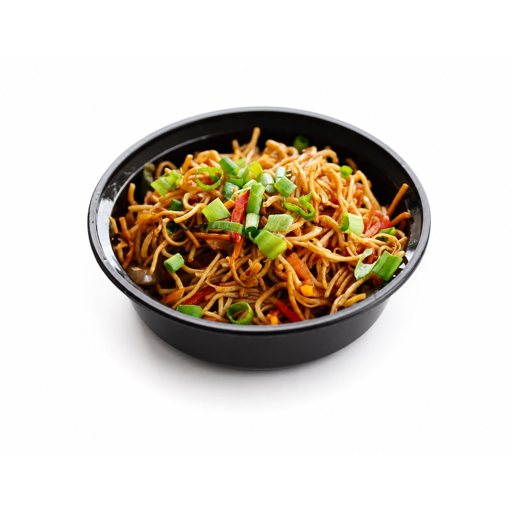 Veg and egg Hakka Noodles